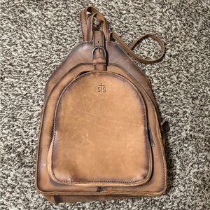 STS Ranchwear Brown Leather Backpack